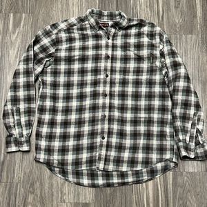 Wolverine Mens XL Plaid Flannel Long Sleeve Button Down Shirt Work Outdoors